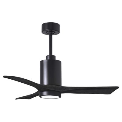 Atlas Fan Company Patricia 3-Blade LED Ceiling Fan - Color: Black - PA3-BK-