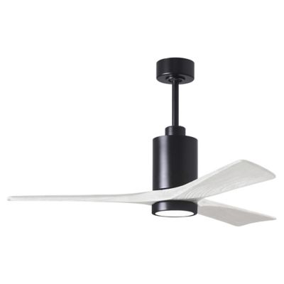 Atlas Fan Company Patricia 3-Blade LED Ceiling Fan - Color: Black - PA3-BK-