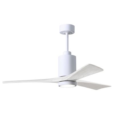 Atlas Fan Company Patricia 3-Blade LED Ceiling Fan - Color: White - PA3-WH-