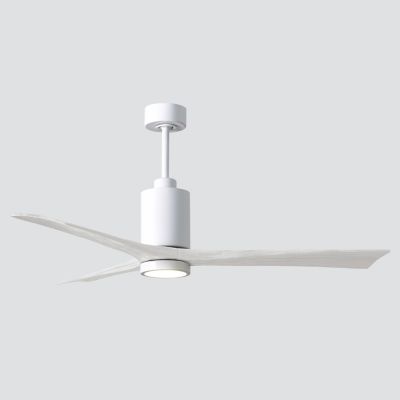 Atlas Fan Company Patricia 3-Blade LED Ceiling Fan - Color: White - PA3-WH-