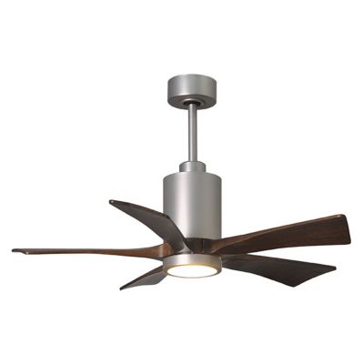 Atlas Fan Company Patricia 5-Blade LED Ceiling Fan - Color: Silver - PA5-BN