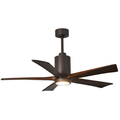 Atlas Fan Company Patricia 5-Blade LED Ceiling Fan - Color: Bronze - PA5-TB