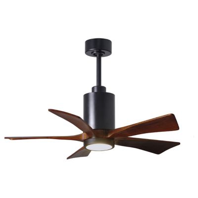 Atlas Fan Company Patricia 5-Blade LED Ceiling Fan - Color: Black - PA5-BK-