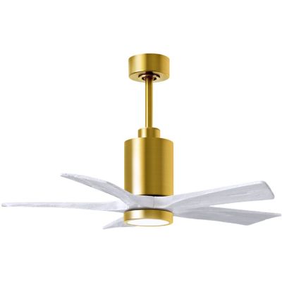 Atlas Fan Company Patricia 5-Blade LED Ceiling Fan - Color: Brass - PA5-BRB