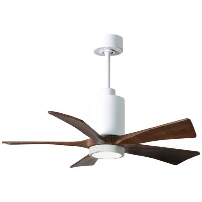 Atlas Fan Company Patricia 5-Blade LED Ceiling Fan - Color: White - PA5-WH-