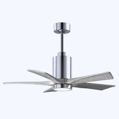 Atlas Fan Company Patricia 5-Blade LED Ceiling Fan - Color: Silver - PA5-CR