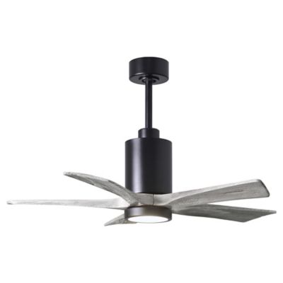 Atlas Fan Company Patricia 5-Blade LED Ceiling Fan - Color: Black - PA5-BK-