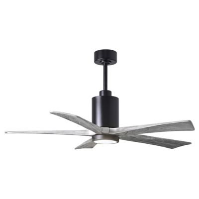 Atlas Fan Company Patricia 5-Blade LED Ceiling Fan - Color: Black - PA5-BK-