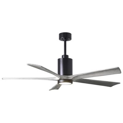 Atlas Fan Company Patricia 5-Blade LED Ceiling Fan - Color: Black - PA5-BK-