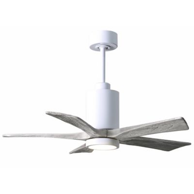 Atlas Fan Company Patricia 5-Blade LED Ceiling Fan - Color: White - PA5-WH-