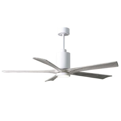 Atlas Fan Company Patricia 5-Blade LED Ceiling Fan - Color: White - PA5-WH-