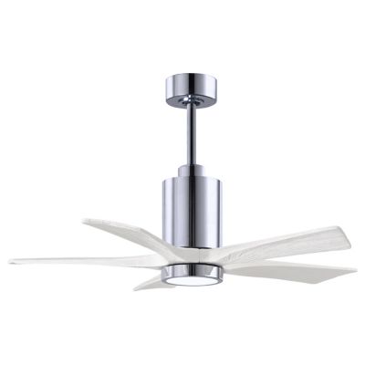 Atlas Fan Company Patricia 5-Blade LED Ceiling Fan - Color: Silver - PA5-CR