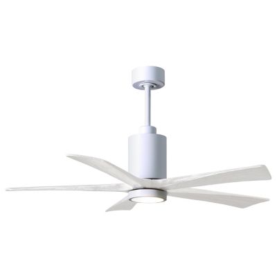 Atlas Fan Company Patricia 5-Blade LED Ceiling Fan - Color: White - PA5-WH-