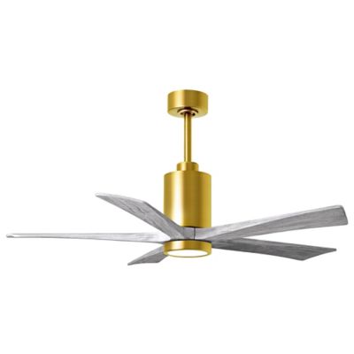 Atlas Fan Company Patricia 5-Blade LED Ceiling Fan - Color: Brass - PA5-BRB