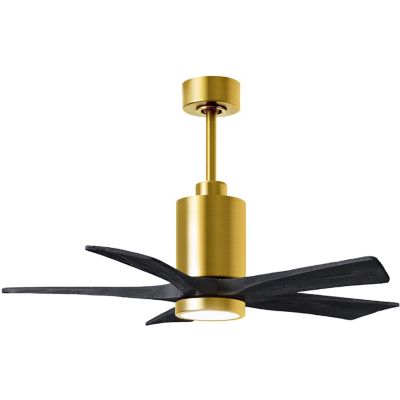 Atlas Fan Company Patricia 5-Blade LED Ceiling Fan - Color: Brass - PA5-BRB