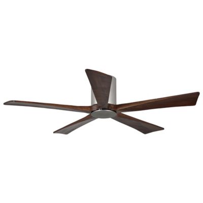 Atlas Fan Company Irene-HLK LED Flushmount 5 Blade Ceiling Fan - Color: Pol