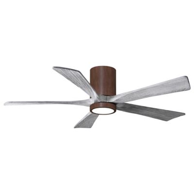 Atlas Fan Company Irene-HLK LED Flushmount 5 Blade Ceiling Fan - Color: Woo