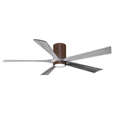 Atlas Fan Company Irene-HLK LED Flushmount 5 Blade Ceiling Fan - Color: Woo