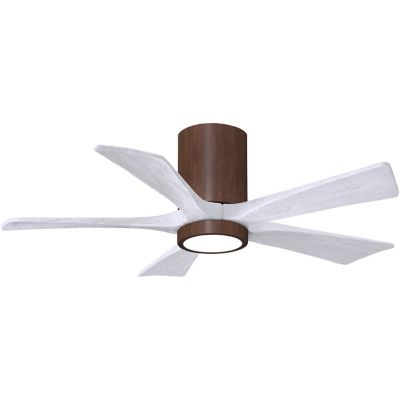 Atlas Fan Company Irene-HLK LED Flushmount 5 Blade Ceiling Fan - Color: Woo