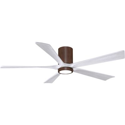 Atlas Fan Company Irene-HLK LED Flushmount 5 Blade Ceiling Fan - Color: Woo