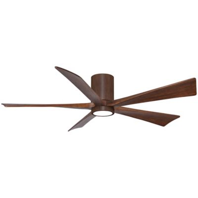 Atlas Fan Company Irene-HLK LED Flushmount 5 Blade Ceiling Fan - Color: Woo