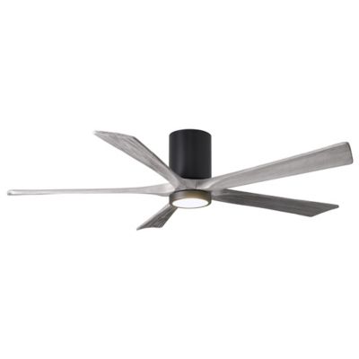 Atlas Fan Company Irene-HLK LED Flushmount 5 Blade Ceiling Fan - Color: Mat