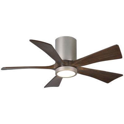 Atlas Fan Company Irene-HLK LED Flushmount 5 Blade Ceiling Fan - Color: Pol