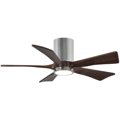 Atlas Fan Company Irene-HLK LED Flushmount 5 Blade Ceiling Fan - Color: Pol