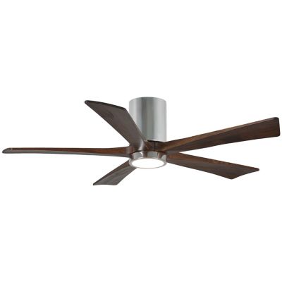 Atlas Fan Company Irene-HLK LED Flushmount 5 Blade Ceiling Fan - Color: Pol