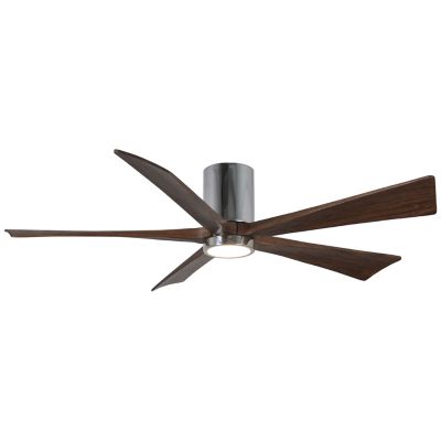 Atlas Fan Company Irene-HLK LED Flushmount 5 Blade Ceiling Fan - Color: Pol