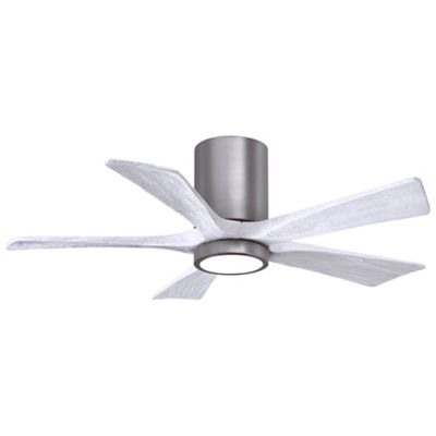 Atlas Fan Company Irene-HLK LED Flushmount 5 Blade Ceiling Fan - Color: Pol