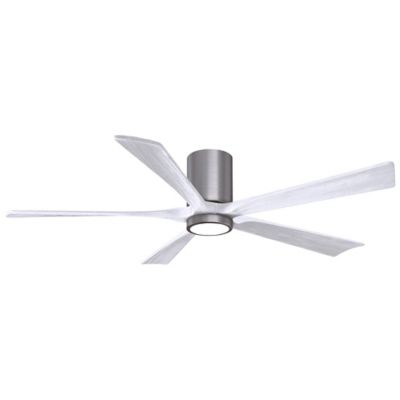 Atlas Fan Company Irene-HLK LED Flushmount 5 Blade Ceiling Fan - Color: Pol