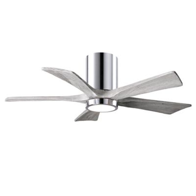 Atlas Fan Company Irene-HLK LED Flushmount 5 Blade Ceiling Fan - Color: Pol