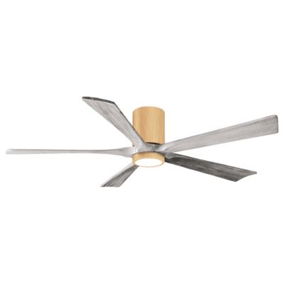 Atlas Fan Company Irene-HLK LED Flushmount 5 Blade Ceiling Fan - Color: Woo