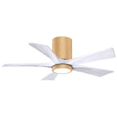 Atlas Fan Company Irene-HLK LED Flushmount 5 Blade Ceiling Fan - Color: Woo