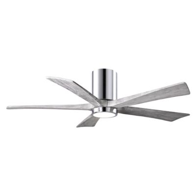 Atlas Fan Company Irene-HLK LED Flushmount 5 Blade Ceiling Fan - Color: Pol