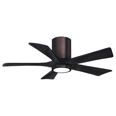 Atlas Fan Company Irene-HLK LED Flushmount 5 Blade Ceiling Fan - Color: Pol