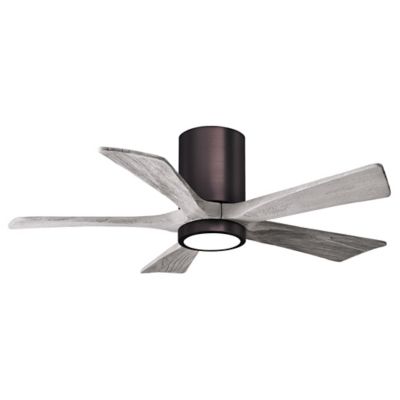 Atlas Fan Company Irene-HLK LED Flushmount 5 Blade Ceiling Fan - Color: Pol