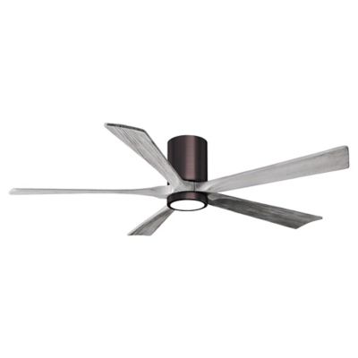 Atlas Fan Company Irene-HLK LED Flushmount 5 Blade Ceiling Fan - Color: Pol