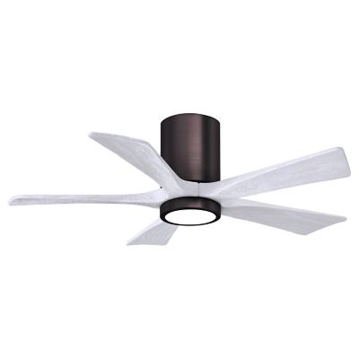 Atlas Fan Company Irene-HLK LED Flushmount 5 Blade Ceiling Fan - Color: Pol