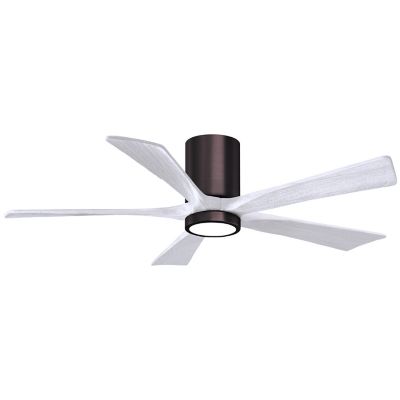 Atlas Fan Company Irene-HLK LED Flushmount 5 Blade Ceiling Fan - Color: Pol