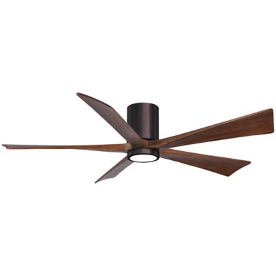 Atlas Fan Company Irene-HLK LED Flushmount 5 Blade Ceiling Fan - Color: Pol