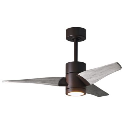 Atlas Fan Company Super Janet LED Ceiling Fan - Color: Bronze - Blade Color