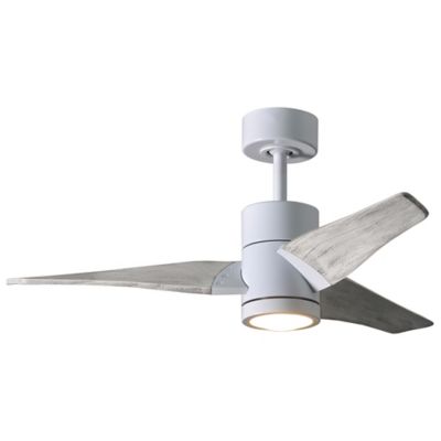 Atlas Fan Company Super Janet LED Ceiling Fan - Color: White - Blade Color: