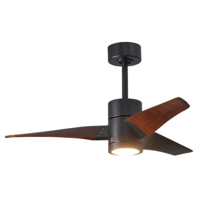 Atlas Fan Company Super Janet LED Ceiling Fan - Color: Black - Blade Color: