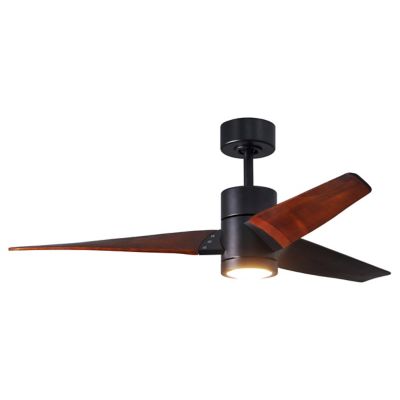 Atlas Fan Company Super Janet LED Ceiling Fan - Color: Black - Blade Color: