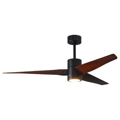 Atlas Fan Company Super Janet LED Ceiling Fan - Color: Black - Blade Color: