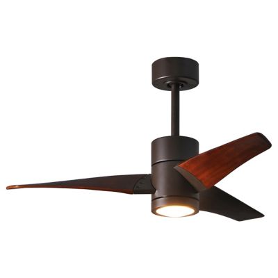 Atlas Fan Company Super Janet LED Ceiling Fan - Color: Bronze - Blade Color