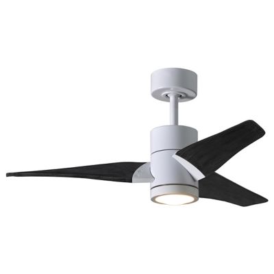 Atlas Fan Company Super Janet LED Ceiling Fan - Color: White - Blade Color: