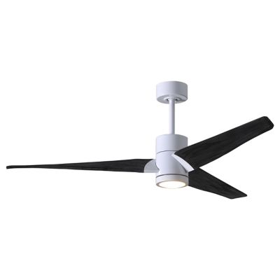 Atlas Fan Company Super Janet LED Ceiling Fan - Color: White - Blade Color: